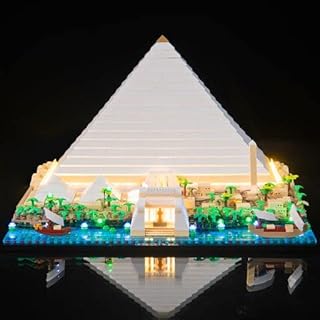 Brick Loot Deluxe LED Lighting Light KIT for Your Lego Great Pyramid of Giza Set 21058- (Note: Model is NOT Included)