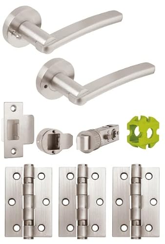 Jigtech Satin Chrome Jtb81220 Condor Door Pack-Privacy