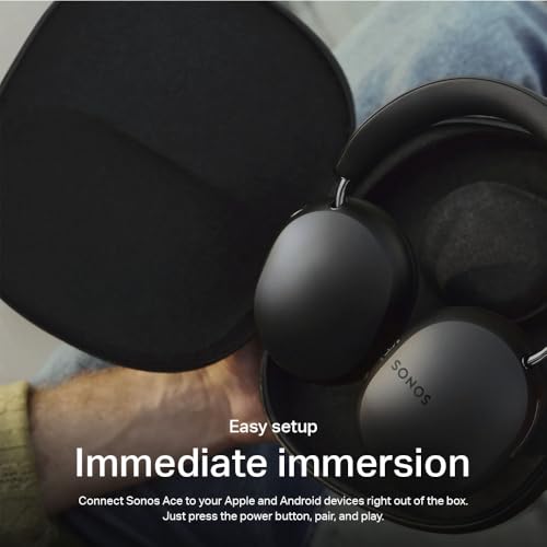 Sonos Ace | Noise Cancelling Wireless Over-Ear Headphones with Bluetooth, 30-Hour Battery Life, Spatial Audio, Dolby Atmos, Dynamic Head Tracking - Black - image 7
