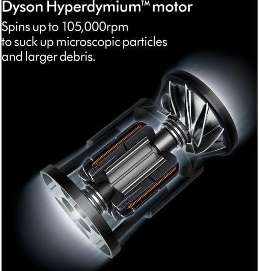 Dyson Micro 1.5kg Lightweight Cordless Vacuum Cleaner, Blue Nickel RED, 2 liters