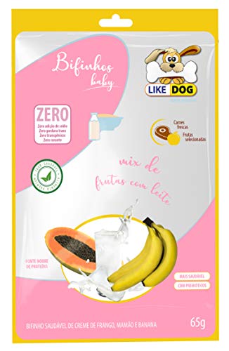 Petisco Baby de Frango com Leite em Pó e Frutas Like Dog 65g