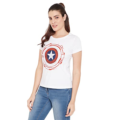 Image of Marvel Women Round Neck Short Sleeves T-Shirt
