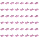 LEGO Brick Plate 2 x 3, Part 3021 (Bright Pink, 10, Bricks)