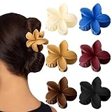 VMUTGA 6 Stück Blumen Haarspangen, 8cm Rutschfeste Blumen-Haarklammern für Damen, Acryl Matt Niedliche Krallen-Clips Klauen-Haarspangen Haarclips Haarstyling-Zubehör für Frauen und Mädchen Geschenke