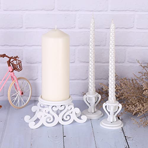 image for Rozrety Unity Candle Holder - Unity Candles Stand for Wedding Ceremony