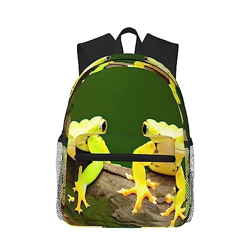 Sac à dos léger avec poches Geckos noir taille unique pour université