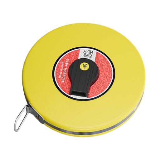 Cinta métrica de fibra de vidrio 50 m con caja ABS