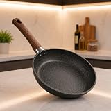 Frigideira antiaderente ceramica marmorizada frita sem óleo 24cm