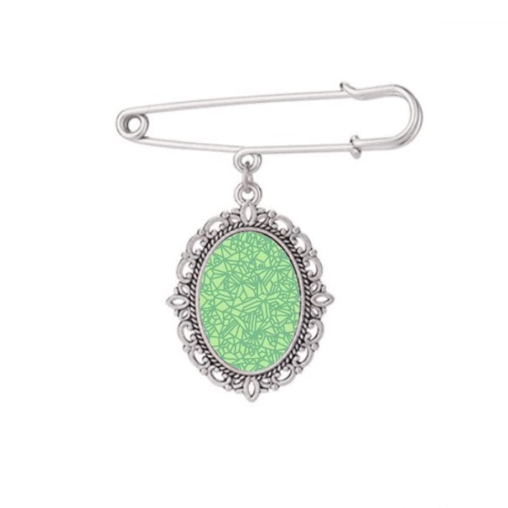 Broche entrelacée anti-glisse Green Patterns M pour votre châle - 5