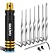 DULIWO Prime Model Scriber Gundam Resin Carved Scribe Line Hobby Cutting Tool Chisel, Model Chisel with 7 Blades (0.1/0.2/0.4/0.6/0.8/1.0/2.0mm) for Carving Cutting, Panel line, Scale Model(Black)