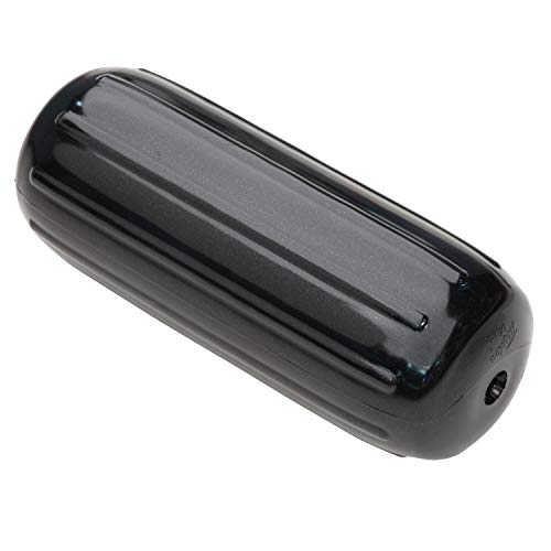 Taylor Made Big B Inflatable Boat Fender, Black Onyx (6" x 15") End-to-End Line Passage Fits 5/8" Rope, Hangs Horizontally or Vertically, Ribbed Technology, Needle Valve, Marine-Grade Vinyl - 71025 - image 3