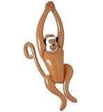 Panelize Aufblasbarer schaukelnder AFFE Äffchen Affenschaukel Figur 90 cm groß