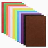 Filzstoff 20X30CM,12 Farben Bastelfilz zum Basteln Farbige Filzplatten 3mm