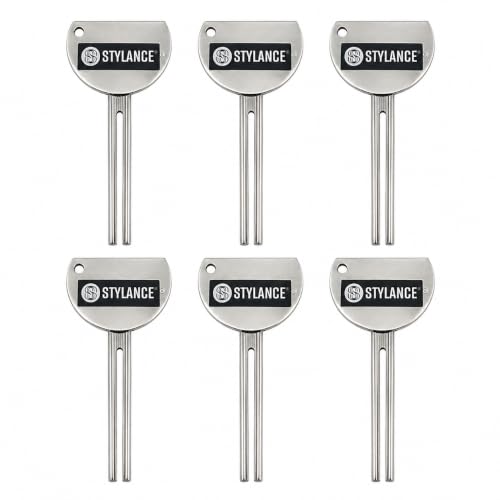 Toothpaste Squeezer, Stainless Steel Metal Tube Squeezer Keys, Roller Wringer for Hair Dye, Paint, Cream and Cosmetic Tubes- 6 Pack