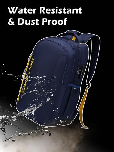 Image of Lavie Sport Maverick 35L Casual Backpack | Fits Upto 15 Inch Laptop Backpack | Laptop Compatiable | Rain cover | For Men & Women