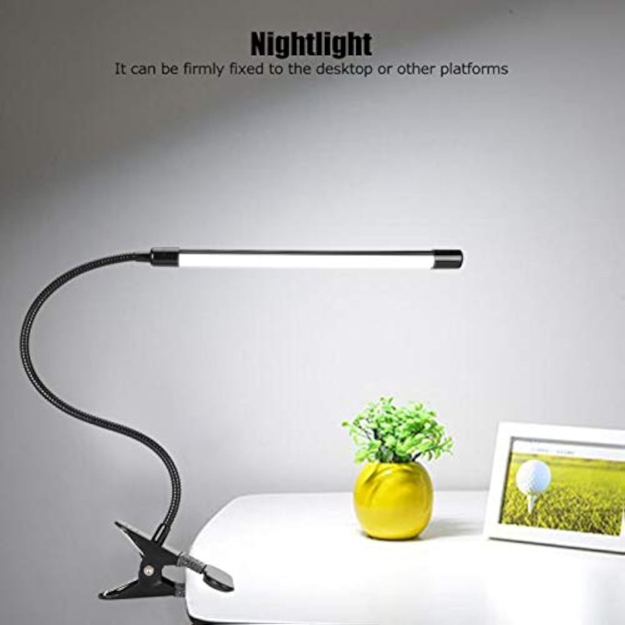 Set of 2 Adjustable LED Table Lights for Bedside Reading
