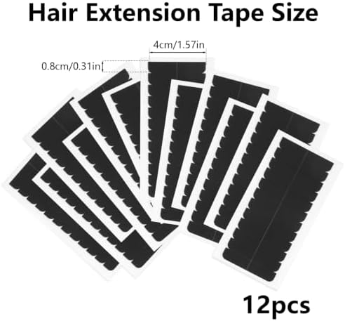 Opvixi Hair Extension Tape Adhesive Replacement for Tape in Hair 144 Pcs - 1