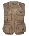 Produktbild Yingqible Herren Casual Multi-Taschened Fishing Weste Outdoor-Weste Militär Taktisch Jagd- und Angler Camping Wandern Weste (Small, Braun)