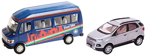 Image of CENTY Adult,Kid Toys Plastic Pull Back Car, 1 Pull Back Car, Multicolour&Centy Toys Plastic Pull Back School Bus, Number of Pieces: 1, Yellow