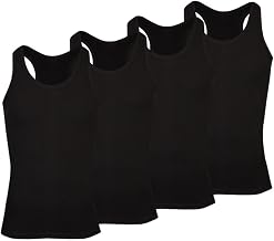 4 Pack Mens Classic Cotton Tank Tops
