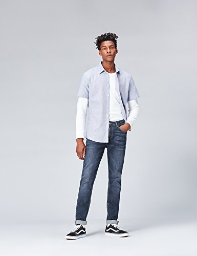 Find. Slim Dark Wash, Jeans Uomo, Blu, W34/L32