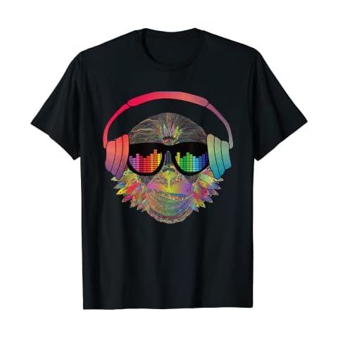 Techno Monkey Rave DJ Music Electro Festival Hardstyle House T-Shirt Cover