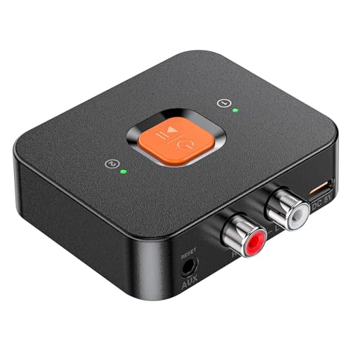 DC 5V Wireless BT6.0 Audio Receiver 10-20M Signal Range Support Dual Phones Connection & Auto Pairing Noise Reduction