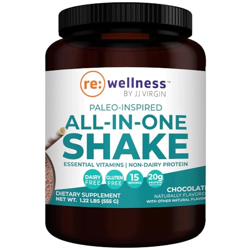 Reignite Wellness Chocolate Paleo-Inspired All-in-One Shake - Healthy Paleo & Keto Friendly Breakfast Shake - Protein Powder Supports Lasting Energy with 21 Grams of Protein (15 Servings, 1.22 Pounds)