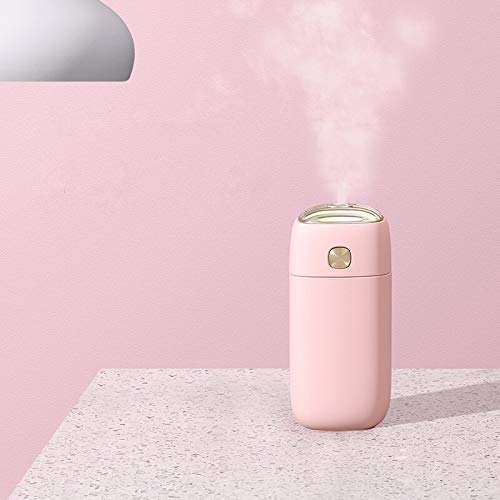HaoLi Essential Oil Diffuser White USB Air Humidifier Mist Maker for Car Home Office Diffuser Cool-Mist Impeller Humidifiers (Color, White),Pink