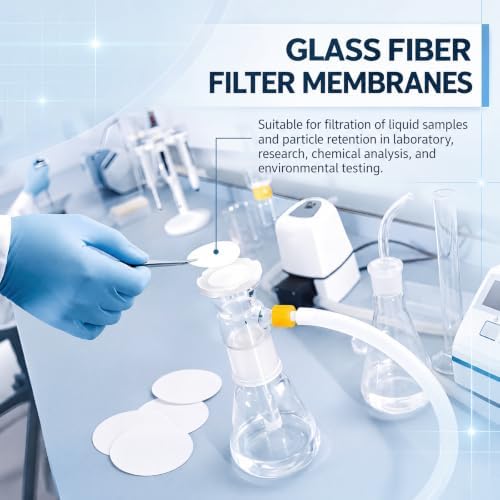 Bememo 300 Count Glass Fiber Sample Pads, 90mm Glass Fiber Filter — 사진 5