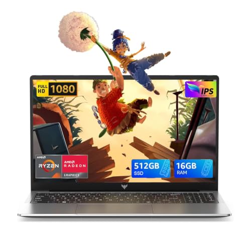 Ordenador portátil 15,6" Ryzen R2544, 16 GB DDR4, SSD 512 GB, Windows 11 Pro