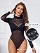 Avidlove Turtleneck Bodysuit for Women Sexy Outfit for Women Mock Neck Stand Collar Top Leotard