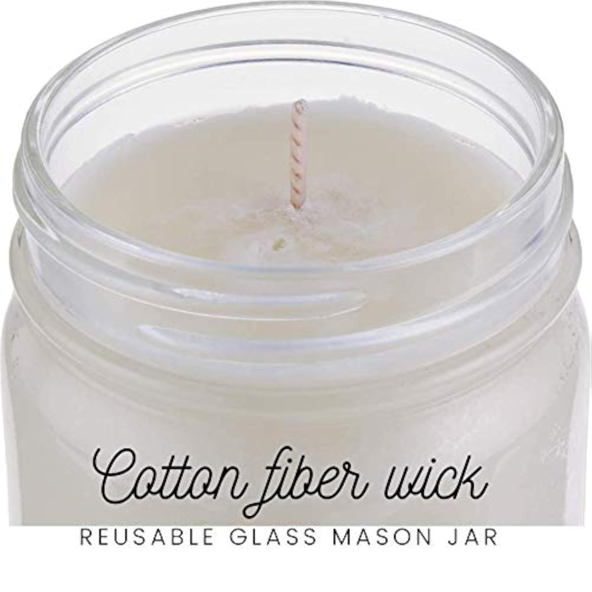 Nika's Vanilla Bean Soy Candle, 12oz Mason Jar