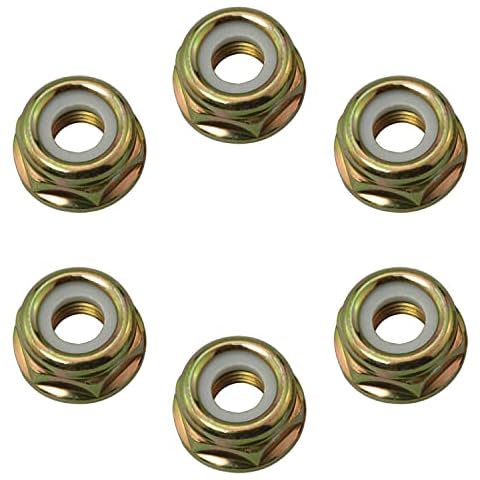 BAIRONG 6pcs M10 x 1.25 Universal Thread Blade Nut Left Hand String Trimmer Accessories Brush Cutter Gear Head Case Nut Cover