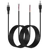 SIOCEN 2-Pack 6FT Long Speaker Wire RCA Male Plug Jack Connector Adapter to Bare Wire Open End Pigta