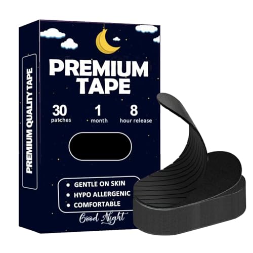 30 pack mouth tape for sleeping- pain free removal hypoallergenic latex free amp gentle on skin - latex free bowling finger protection tape