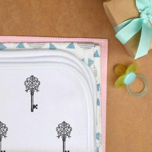 Azeeda 'Vintage Key' Baby Burp/Wash Cloth (BC00031970)3