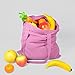 NPBAG 5 Pack 15'' X 16'' Baby Pink Cotton Tote Bags, Blank Bulk Cloth bags with 1pc of PTFE Teflon Sheet