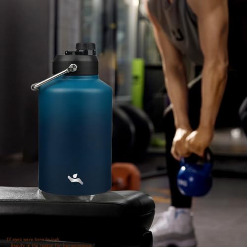 Image of Konokyo 128 oz Insulated Stainless Steel Water Bottle Jug with Handle