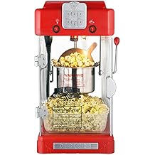 Pop Pup Popcorn Machine - 2.5oz Popper with Stainless-Steel Kettle, Serving Tray, Warming Light and Accessories by Great Northern Popcorn Red