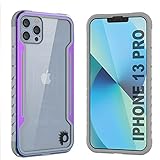 Punkcase Designed for iPhone 13 Pro [Armor Stealth Series] Protective Military Grade Cover W/Aluminum Frame [Clear Back] Ultimate Drop Protection for iPhone 13 Pro (6.1') (2021) (Rainbow)