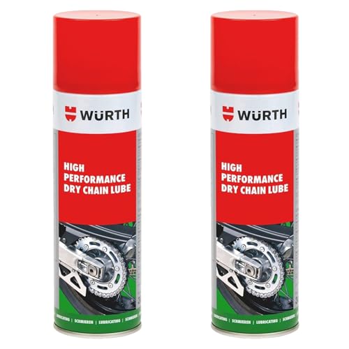 Wurth High Performance Dry Chain Lube- 2 x 500ml Double Pack