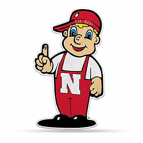 Rico Industries NCAA Nebraska Cornhuskers Mascot Shape Cut Pennant - Home and Living Room Décor - Soft Felt EZ to Hang