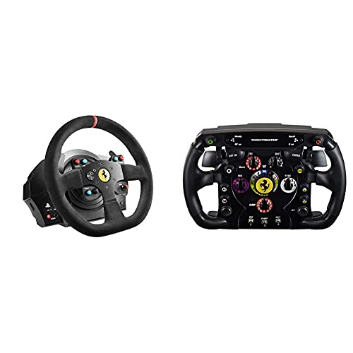 Thrustmaster T300 Ferrari Integral Racing Wheel Alcantara Edition -Force-Feedback-Rennsimulator & F1 Wheel add on - Die abnehmbare Ferrari 150th Italia Rennlenker-Replik fur PS4/Xbox/PC