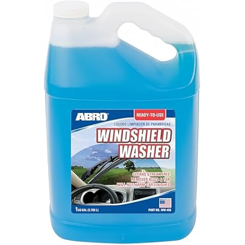 ABRO Car Windshield Cleaner Ready to Use Formula - 1 Gallon, Pre-Mixed, Delivers Streak-Free Cleanliness, Removes Bugs & Tar Cover