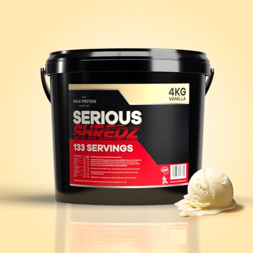 4kg Diet Whey Protein Powder Vanilla - The Bulk Protein Company - Serious Shredz - Image 3