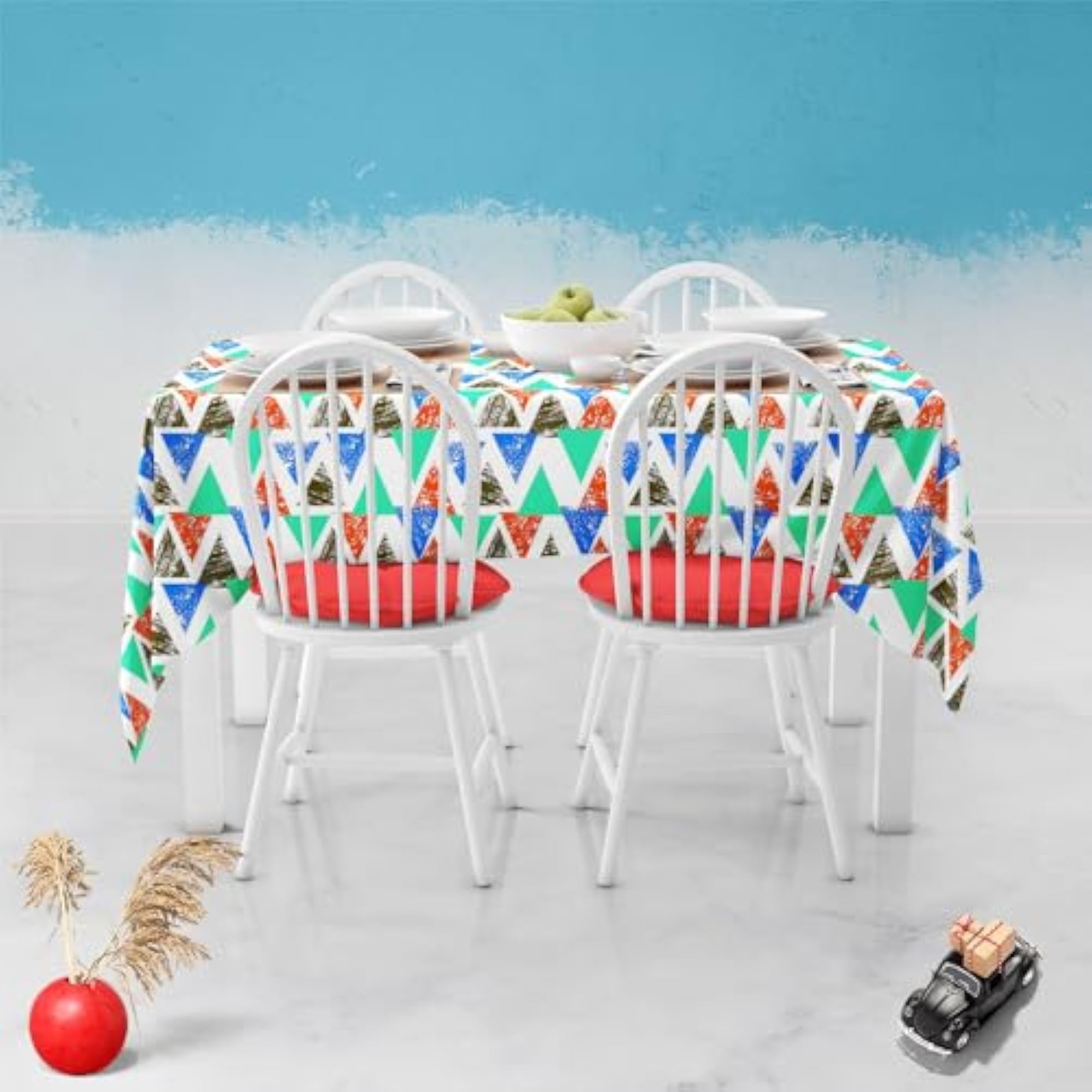 Mixed Triangled Table Cloth Cover for Dining & Center Table