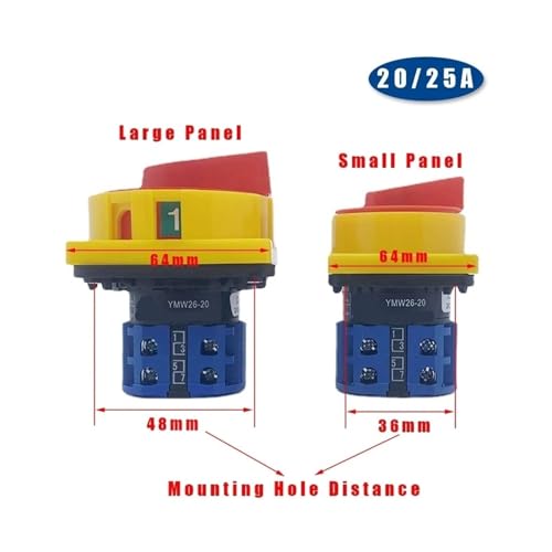 Interrupteur à came rotatif LW26GS-20A 25A pour sectionneur CA10
