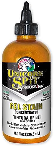 Unicorn SPiT Sparkling - Gel Stain Concentrated - 8 Ounces - Sunset Sparkle Collection - Violet Vulture, Dolly Firebird, Golden Gosling