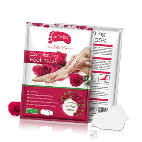 DOITOOL 15 Peças máscara esfoliante para os pés esfoliante pés Esfoliação para pés máscara facial hi